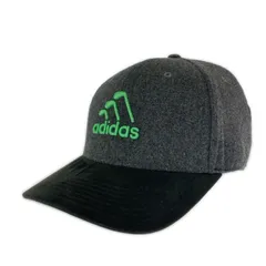 adidas アディダス ゴルフ刺繍キャップ sizeフリーサイズ/チャコール×ブラック