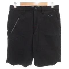 オークリー OAKLEY Skull Breathable Shorts 5.0 ショートパンツ ハーフ ゴルフウエア ロゴ刺繍 32 黒 ブラック FOA403529 /GV
