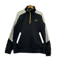 UNDER ARMOUR アンダーアーマー ハーフジップ プルオーバージャケット sizeLG/ブラック×ホワイト