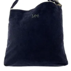 Lee リー タグ付き ノベルティハンカチ付き コーデュロイ ボアショルダーバッグ/ネイビー