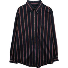 古着 ブルックスブラザーズ Brooks Brothers マルチストライプ 長袖 ボタンダウンストライプシャツ メンズL相当/eaa495567