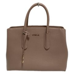 美品 Furla フルラ 2way ベージュ ゴールド金具 レザー ショルダーバッグ トートバッグ レディース 600754 【中古】 FURLA（フルラ） ショルダーバッグ レディース GILDA 2way バイカラー