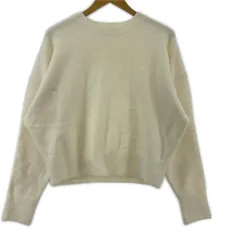 ZARA ザラ クルーネック プルオーバーニット sizeEUR S/オフホワイト