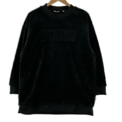 PUMA プーマ ロゴ フリーススウェット sizeM/ブラック