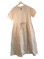 k05250205136　BELLE MASON　Lサイズ　ベージュ×白　　ワンピース or ドレス　ワンピース　春夏