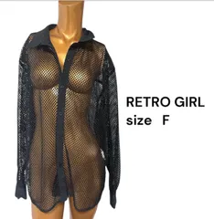 No.291 (♡)RETRO GIRL メッシュ シャツ y2k 平成 ギャル
