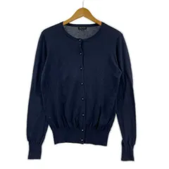 INDIVI インディヴィ ニットカーディガン size38/ネイビー