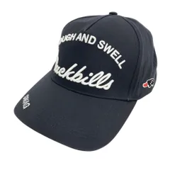 ラフ＆スウェル　ゴルフキャップ　ブラック　フリーサイズ　新品未使用 ラフアンドスウェル キャップ rough&swell 黒 DOT B.B.CAP ラフ