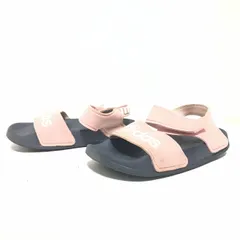 優しいお色味が可愛い◎【adidas】アディダス サンダル G26876 アディレッタ Adilette Sandals K スポーツサンダル スポサン マジックテープ 水遊び プール 海 レジャー ピンク ネイビー 女の子 キッズ 19cm/M43634fF