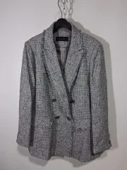 タハリ ツイード ダブル ブレスト ジャケット