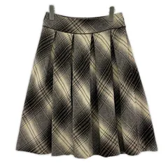 KUMIKYOKU 組曲 タック フレアスカート size表記なし/ブラウン系