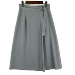 UNTITLED アンタイトル  タックスカート size2/アイスブルー