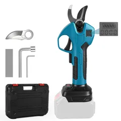 充電式剪定ばさみ 電動剪定バサミ マキタ18Vバッテリーマと互換【2026年新 ? 切断径25mm?40mm 調整可能/安全スイッチ付き】LCD画面電池残量表示搭載 ブラシレスモーター搭載 軽量 高効率剪定 低木・灌木用 電動剪定鋏 電動枝切りハサミ プロ仕様