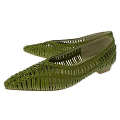 ORiental TRaffic オリエンタルトラフィック ポインテッドトゥ メッシュパンプス size41/ライトグリーン