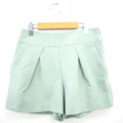 ビス ViS パンツ ボトムス ショーパン ショート 無地 シンプル ミニ M ライトグリーン 黄緑 /MT29のサムネイル