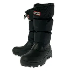 HUNTER ハンター キルティング スノーブーツ sizeUK4/ブラック