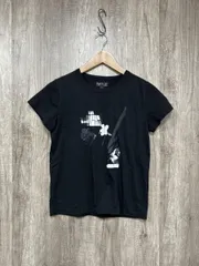 agnes b アニエスベー 花柄 グラフィック Tシャツ 黒 ■◆ レディース