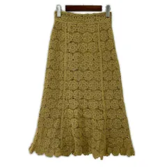 MAJESTIC LEGON マジェスティックレゴン レーススカート sizeM/イエロー