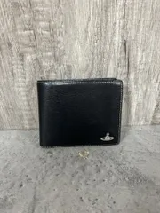 Vivienne Westwood ヴィヴィアンウエストウッド 二つ折り 財布 size-/黒 ■■◎メンズ