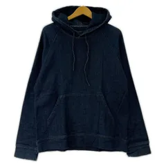MARC BY MARC JACOBS マークバイマークジェイコブス デニム調 裏起毛 プルオーバーパーカー sizeM/インディゴのサムネイル