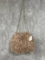 美品 Another Edition アナザーエディション ユナイテッドアローズ タグ付き ファー もこもこ ショルダー バッグ sizeF/ピンク ◆■ レディース