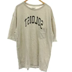 タカヒロミヤシタザソロイスト TAKAHIRO MIYASHITA The Soloist. 24SS OVERSIZED S/S POCKET TEE Tシャツ 48 グレー 半袖 ロゴプリント ポケット付き /GG