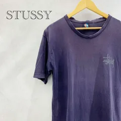 90s フェード◎ OLD STUSSY オールド ステューシー Tシャツ Lサイズ程度 プリント ネイビー パープル 龍 ドラゴン ヴィンテージ フェード  メンズ ファッション _201023