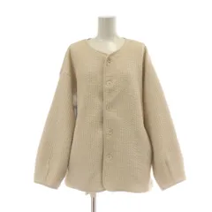 アーバンリサーチ ドアーズ URBAN RESEARCH DOORS ノーカラージャケット 上着 ONE アイボリー キルティング  長袖 /AU