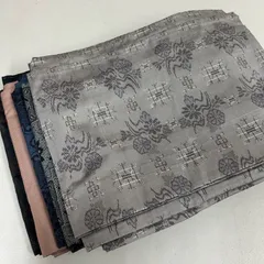 大島紬 着物 正絹 5着 着物まとめ売り リメイク材料 m-1129