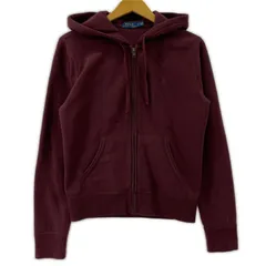 POLO RALPH LAUREN ポロ・ラルフローレン ワンポイントロゴ刺繡 ジップアップパーカー sizeSP/ボルドー