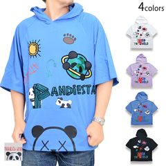 PANDA ROCK パンダワッペン 背中羽根装飾 レースフリル パーカー 
