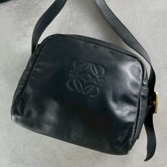 美品□ロエベ アナグラム ショルダーバッグ ラムスキン クロスボディ