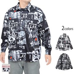 ALMOSTBLACK 20SS PRINT SHIRT BLOUSON WHT - メルカリ