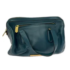 MARC　BY MARC JACOBSマークバイマークジェイコブス 2WAYストラップ付ボストン型ハンドバッグ/ブルーグリーン