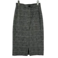 Modify モディファイ チェックタイトスカート size38/グレー系