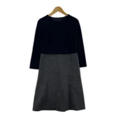 UNTITLED アンタイトル ドッキングワンピース size2/ネイビー×グレー系