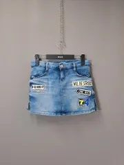 ポニー デニム ダブル デニム スカート ハーフパンツ