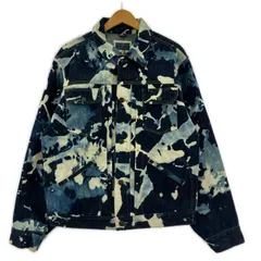 BLUE BLUE ブルーブルー ブリーチ デニムジャケット size2/ネイビー×ブルー系×アイボリー系のサムネイル