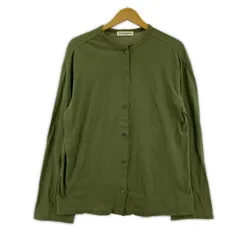 THE SHINZONE ザ シンゾーン HIGH TWIST COTTON CARDIGAN コットンカーディガン sizeF/カーキ