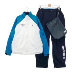 サイズ：L LE COQ GOLF ルコックゴルフ  レインウェア セットアップ  ホワイト系 [240101647508] ゴルフウェア メンズ ストスト