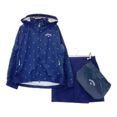 サイズ：L CALLAWAY キャロウェイ  4way レインウェア 上下セットアップ  ネイビー系 [240101650330] ゴルフウェア レディース ストスト