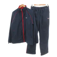 フィラ FILA ウインドブレーカー セットアップ ジャケット イージーパンツ M ネイビー /UO