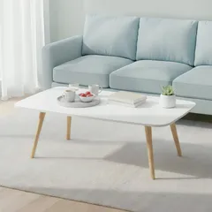 ローテーブル 組立簡単 安定 座椅子用テーブル センターテーブル 一人暮らし 幅80×奥行40×高さ42.5cm リビング 机 デスク 木製 北欧風 シンプル おしゃれ リビング/オフィス お食事/ティータイム　美品　おすすめ