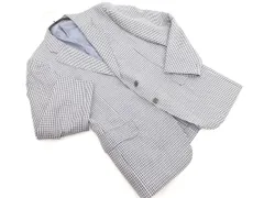 burberrys バーバリーズ チェック テーラード ジャケット size165A4/白ｘ紺 ■◇ メンズ