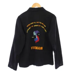 バルデ77 Varde77 VIETNAM JACKET ベトナムジャケット ベトジャン ステンカラー アウター ショート丈 ジップアップ 刺繍 2 黒 ブラック 9017AW-SP-JC01 /BBのサムネイル