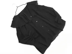 CLASSICAL ELF クラシカルエルフ フリルカラー ブラウス シャツ sizeM/黒 ■◇ レディース