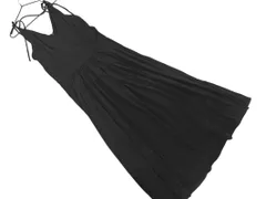 MARC BY MARC JACOBS マークバイマークジェイコブス シルク混 リボン Aライン ワンピース sizeXS/黒 ■◇ レディース