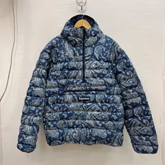 シュプリーム 22AW Micro Down Half Zip Hooded Pullover ペイズリー ハーフジップ ダウン メンズ M ISItems【USED】【古着】【中古】50155183