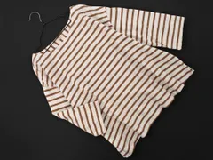 studio CLIP スタジオクリップ 7分袖 ボーダー カットソー sizeL/白 ■◇ レディース