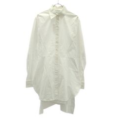 ALAIA アライア フレアデザインパターンロングシャツ AA9C0002RT001 ホワイト 38